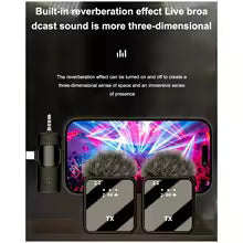 Micrófono F11-2 - Efecto de reverberación para live streaming
